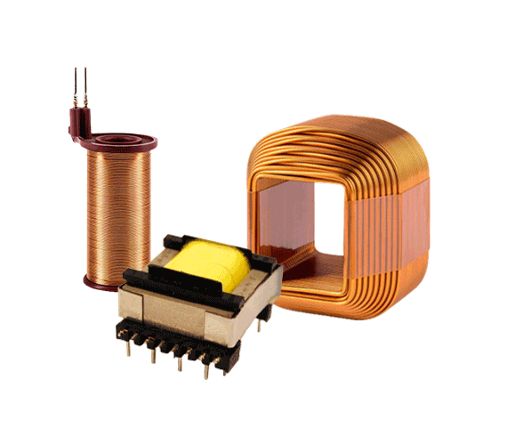 Wickelgüter: Mit Feindraht ab 0.010 mm produziert KUK Spulen, Transformatoren und Sensoren in höchster Qualität. Grosse Erfahrung mit verschiedensten Spulenkörpern und Leitermaterialien.