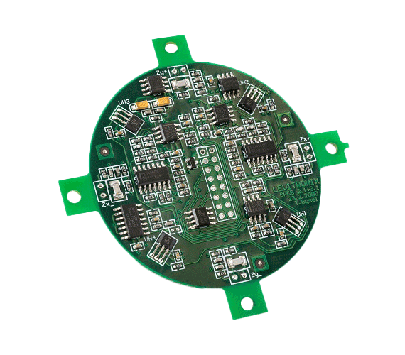 Auf SMD und THT-Fertigungslinien bestückt KUK Leiterplatten in variablen Seriengrössen. Gerne unterstützen wir auch bei der Entwicklung eines kundenspezifischen Prüfsystems.