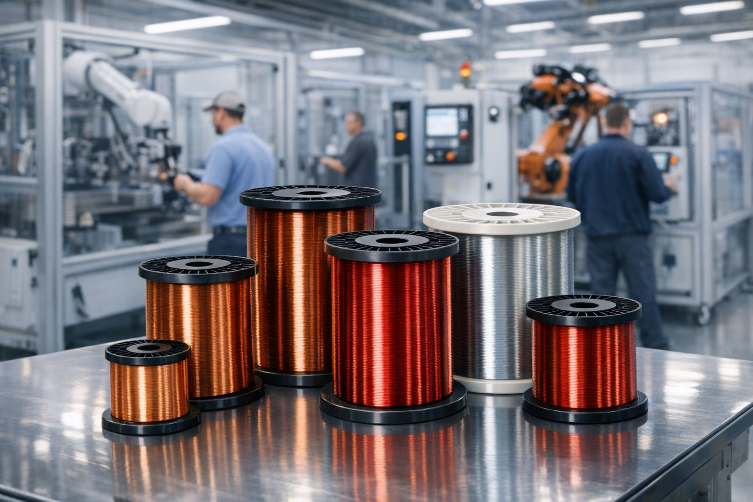 Die Wahl des Leitermaterials beeinflusst Effizienz, Kosten und thermisches Verhalten bei Axial- und Radialfluss-Motoren erheblich. Optionen wie Kupfer, Aluminium oder Legierungen müssen auf die Flusspfade und Leistungsdichteanforderungen abgestimmt werden. Axialfluss-Designs priorisieren oft leichte Materialien, um von ihrer kompakten Bauform zu profitieren, während Radialfluss-Motoren von hochleitfähigen Werkstoffen für konstantes Drehmoment profitieren. Dieser Artikel berät Ingenieure bei der Abwägung von Materialeigenschaften gegenüber Anwendungsanforderungen – einschliesslich Nachhaltigkeit und der Wechselwirkung mit Seltenerd-Magneten.